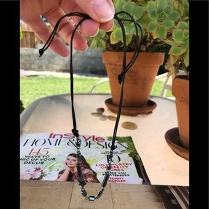 Leather and Masonite Choker